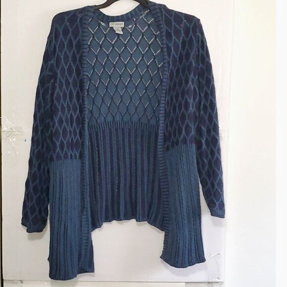 A Catherine's Plus Sized Cardigan Cottage Core Academia Coastal Grandma 4X - Picture 1 of 11